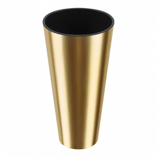 PROSPERPLAST TUBUS CHROME GOLD Kvetináč 2 / 3,3l, zlatá DGT150G