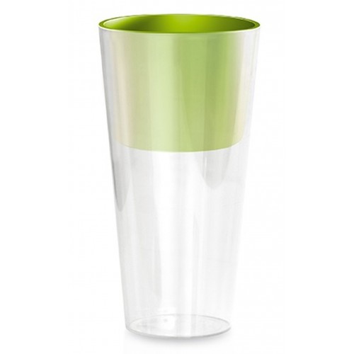 PROSPERPLAST TUBUS SLIME PW Kvetináč 4 / 8l, transparentná / limetka DTUS200PW