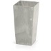 Prosperplast URBI SQUARE BETON Kvetináč 12,6 cm, šedá DURS125B
