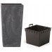 Prosperplast URBI SQUARE EFFECT Kvetináč 22 cm, antracit DURS225E