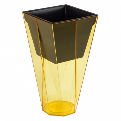PROSPERPLAST URBI TWIST P Kvetináč 1,2 / 2,8 l, transparentná oranžová DURD140P