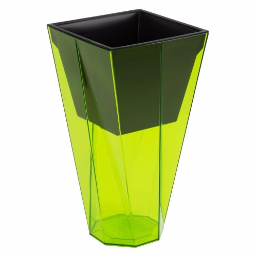 PROSPERPLAST URBI TWIST P Kvetináč 1,2 / 2,8 l, transparentná zelená DURD140P PROSPERPLAST URBI TWIST P Kvetináč 1,2 / 2,8 l, transparentná zelená DURD140P