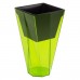 PROSPERPLAST URBI TWIST P Kvetináč 1,2 / 2,8 l, transparentná zelená DURD140P