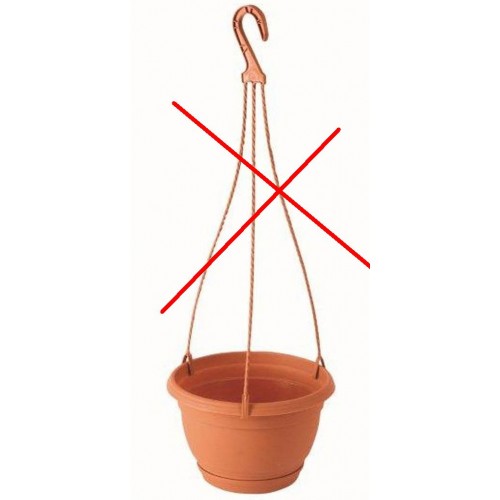 AGRO Kvetináč závesný 24 cm, 3l, terakotová DAGW4-R624