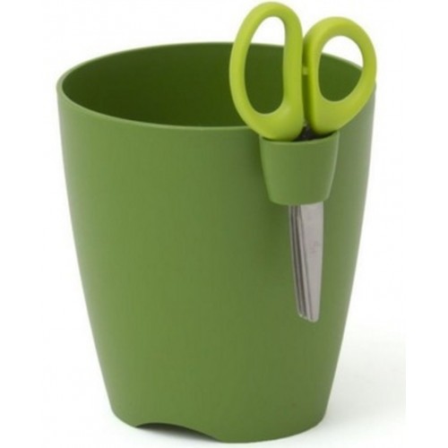 PROSPERPLAST LIMES UNO kvetináč na bylinky s nožnicami 1,3l, zelený DLU130