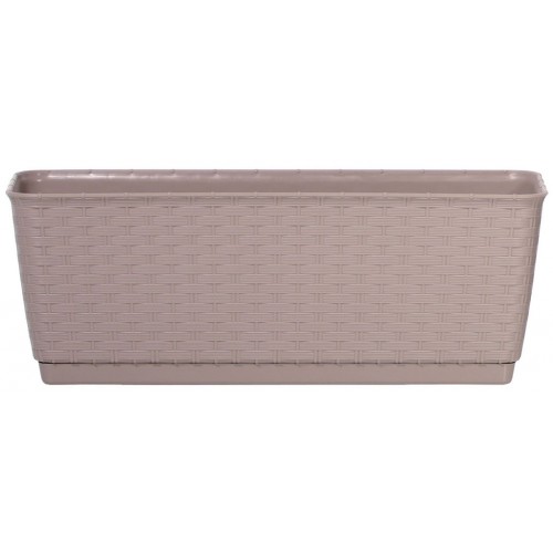 Prosperplast RATOLLA P Truhlík s miskou 49,2x17,2x17,4cm mocca DRL500P
