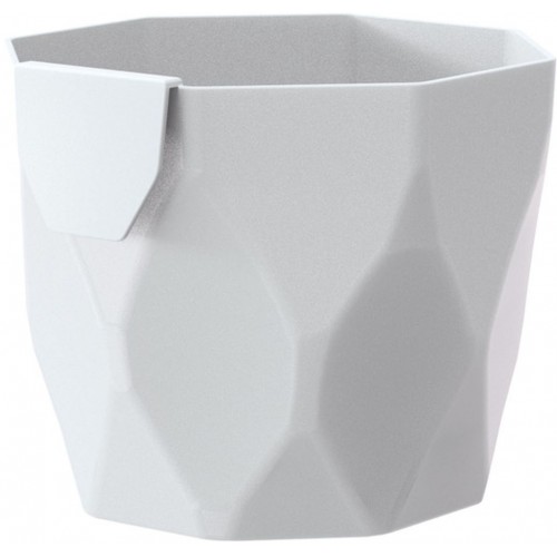 PROSPERPLAST ROCKA Kvetináč 12,6 cm, biela DROC125 PROSPERPLAST ROCKA Kvetináč 12,6 cm, biela DROC125