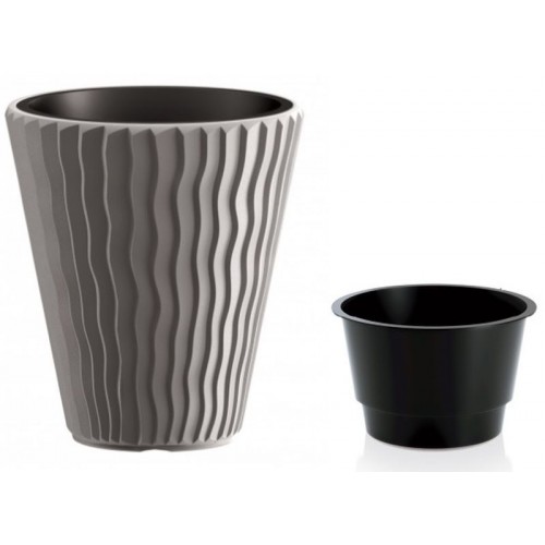 Prosperplast SANDY kvetináč 39cm, 37l, šedý kameň DBSP400