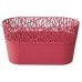 PROSPERPLAST CITY Truhlík s čipkou 28,5 cm, malina DCIT285