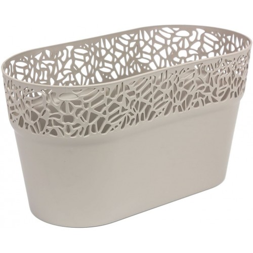 Prosperplast Naturo Truhlík s čipkou 27,5 cm, mocca DNAT275 Prosperplast Naturo Truhlík s čipkou 27,5 cm, mocca DNAT275