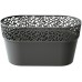 Prosperplast Naturo Truhlík s čipkou 27,5 cm, grafit DNAT275