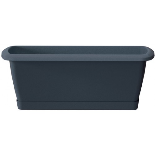 Prosperplast RESPANA SET Truhlík s miskou 88,5x18,4x14,5cm, antracit , ISE900P-S433