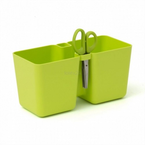 Prosperplast TWINS CUBE Kvetináč na bylinky 24,4x11x12cm, limetka DTC245