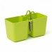 Prosperplast TWINS CUBE Kvetináč na bylinky 24,4x11x12cm, limetka DTC245