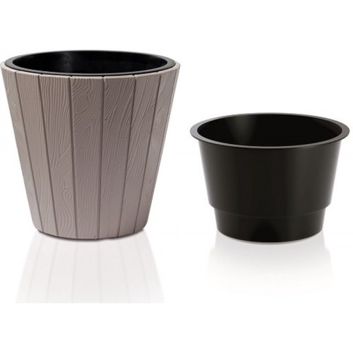 Prosperplast WOODE kvetináč 48,8x45,7cm, mocca DBWO490