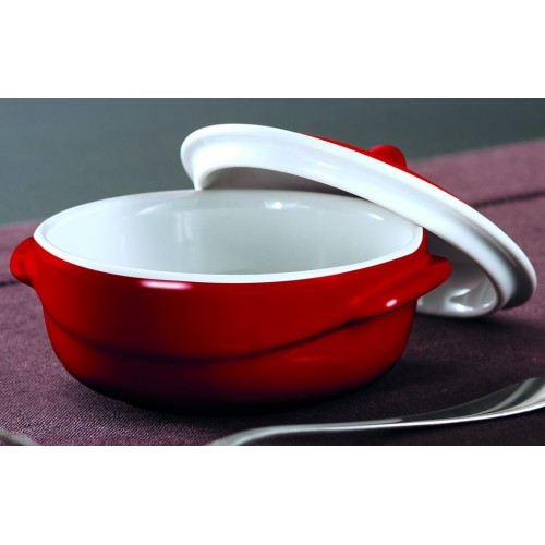 PYREX Pekáč okrúhly s vekom RED MINI 10 x 10 cm PYREX Pekáč okrúhly s vekom RED MINI 10 x 10 cm