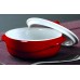PYREX Pekáč okrúhly s vekom RED MINI 10 x 10 cm