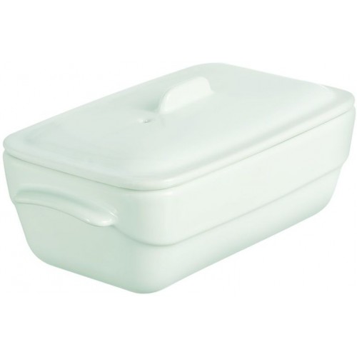 PYREX Pekáč hranatý s vekom WHITE MINI 16 x 9 cm PYREX Pekáč hranatý s vekom WHITE MINI 16 x 9 cm
