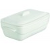 PYREX Pekáč hranatý s vekom WHITE MINI 16 x 9 cm