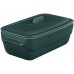 PYREX Pekáč hranatý s vekom GREY MINI 16 x 9 cm