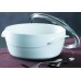 PYREX Pekáč guľatý so skleneným vekom WHITE 2,5 l