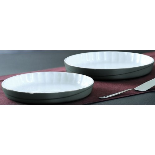 PYREX Zapekacia forma guľatá GREY 27 x 27 cm PYREX Zapekacia forma guľatá GREY 27 x 27 cm