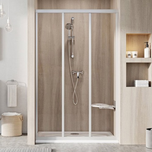RAVAK SUPERNOVA ASDP3-90 sprchové dvere posuvné, white + pearl 00V7010211