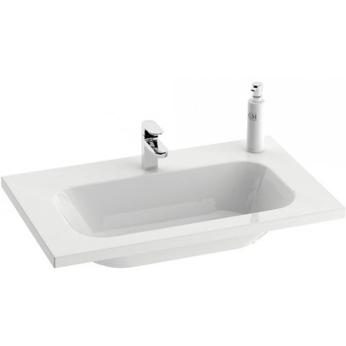 RAVAK CHROME 600 umývadlo s otvorom pre batériu, skrytý prepad XJG01260000