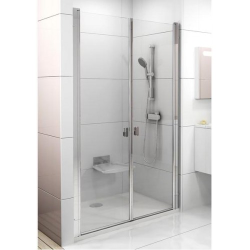 RAVAK CHROME CSDL2-100 sprchové dvere, satin + Transparent 0QVACU0LZ1