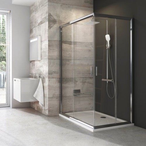 RAVAK BLIX BLRV2K-80 sprchový kút posuvný , bright alu + Transparent 1XV40C00Z1