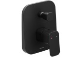 RAVAK 10° FREE BLACK TD F 061.20 Podomietková sprchová/vaňová batéria s prepínačom X070156