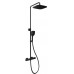 RAVAK 10° FREE BLACK TD F 091.20 Sprchový stĺp s termostat. batérií a setem X070160