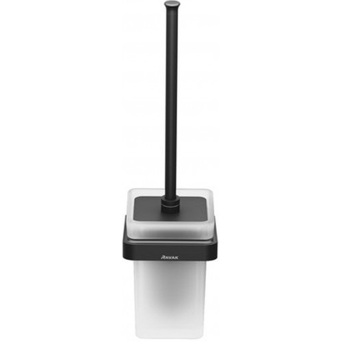 RAVAK 10° BLACK TD 410.20 Držiak s nádobkou a WC štetkou X07P566