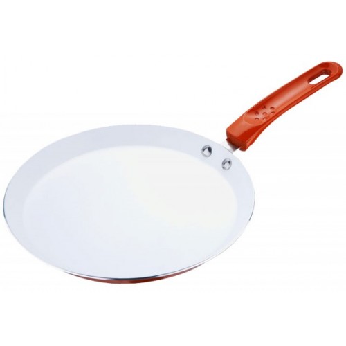 RENBERG Panvica na palacinky 24 cm s keramickým povrchom, oranžová RB-1000oran