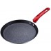 RENBERG Panvica na palacinky 24cm s mramorovým povrchom, červená RB-1024cerv