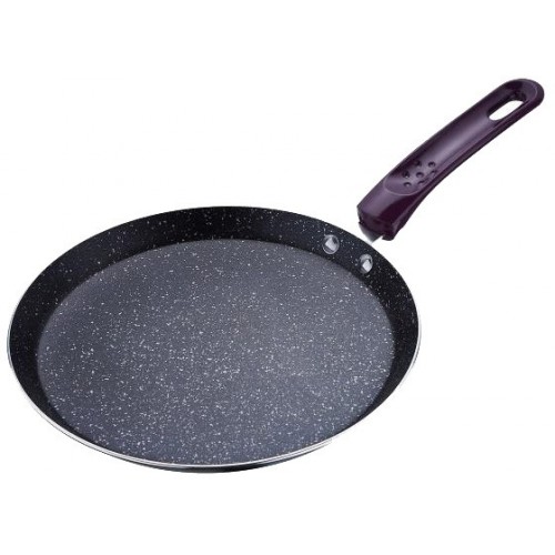 RENBERG Panvica na palacinky 24cm s mramorovým povrchom, fialová RB-1024fial