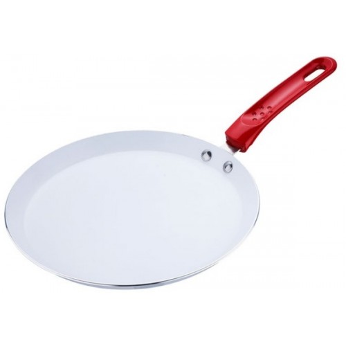 RENBERG Panvica na palacinky 24 cm s keramickým povrchom, červená RB-1025cerv