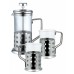 RENBERG French press 800ml nerez súprava 3 ks RB-3044