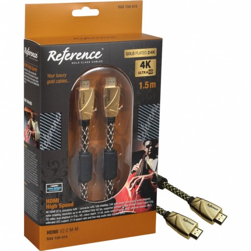 REFERENCIE RAV AV kábel 150-015 HDMI 2.0 M-M 1,5m 35046238 REFERENCIE RAV AV kábel 150-015 HDMI 2.0 M-M 1,5m 35046238