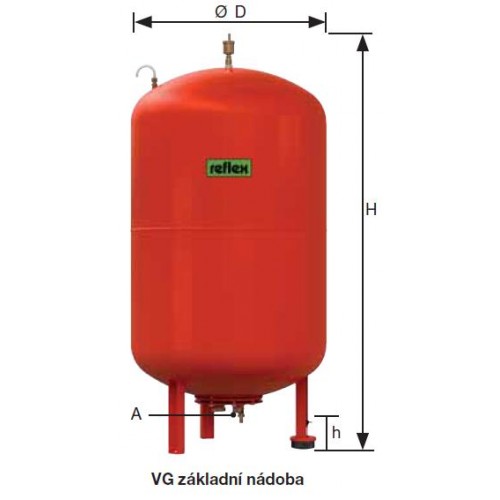 Reflex Variomat VG 1000 čerpadlový expanzný automat, základná nádoba 6600600