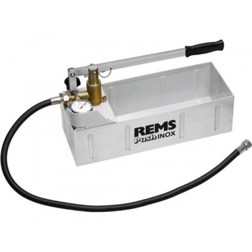 REMS Push INOX ručná skúšobná tlaková pumpa s manometrom 115001 REMS Push INOX ručná skúšobná tlaková pumpa s manometrom 115001