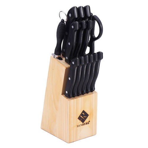 RENBERG Sada nožov v bloku 15 ks RB-2528