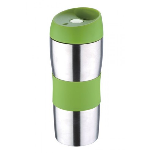 RENBERG Termohrnček cestovný 450 ml, zelený RB-3020