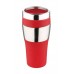 RENBERG Termohrnček nerez 400 ml, červená RB-3023cerv