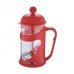 RENBERG Kanvička na čaj a kávu French Press 600 ml červená RB-3101cerv