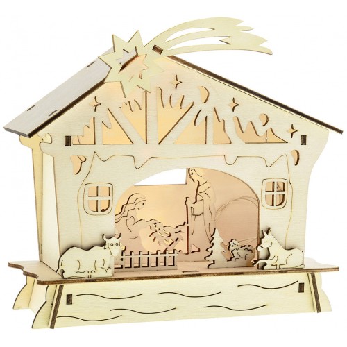 RETLUX RXL 345 betlehem dřevěný4LED 50003940