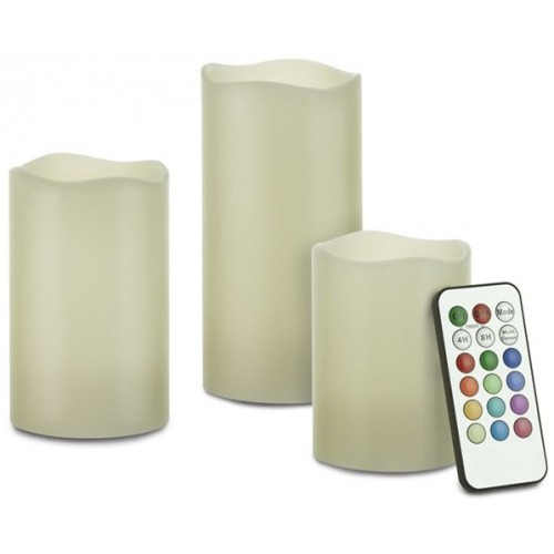 RETLUX RLC 33 Vosková LED sviečka, 3ks Color 50001420