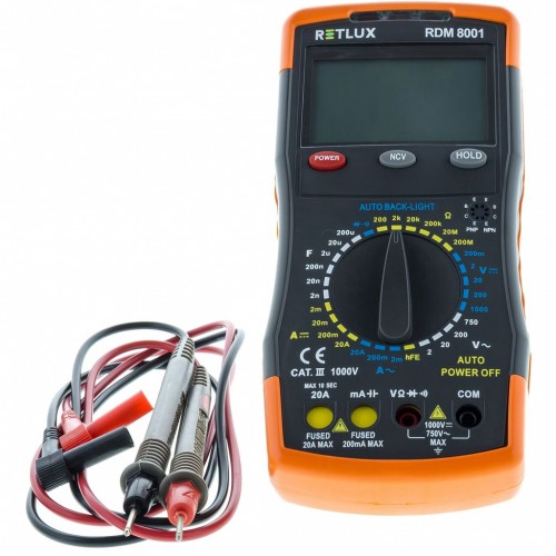 RETLUX RDM 8001 Digitálny multimeter 50002707 RETLUX RDM 8001 Digitálny multimeter 50002707