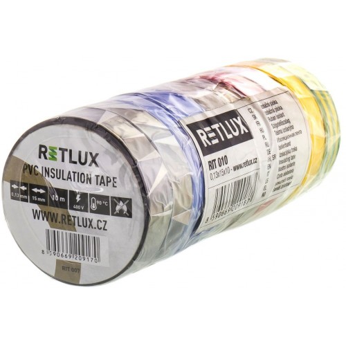 RETLUX RIT 012 izolačná páska 10ks 0,13x15x10, mix farieb 50002517