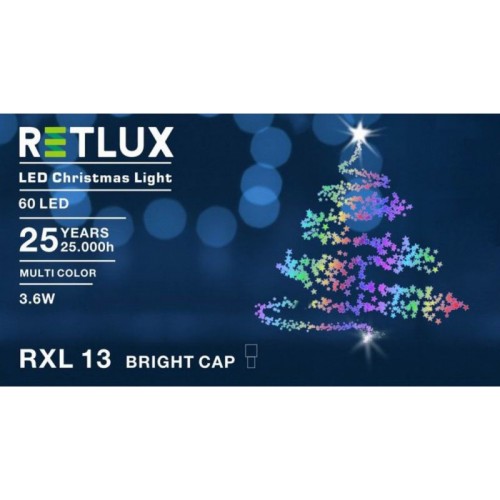 RETLUX RXL 13 60LED 6 + 5M MULTI Vianočné osvetlenie 50001452